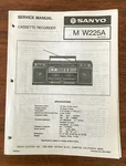 Sanyo W225A Boombox / Radio Cassette Service Manual *original*. Fixed Price $24.89.