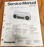 Panasonic RX-F5 Radio Cassette Service Manual Original. Fixed Price $9.00.