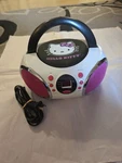 Hello Kitty Cd Player Radio Stereo Boombox 2014 KT2026MBY Tested Very Nice Cond. Fixed Price $105.99.