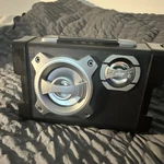 Zlq BM123 Portable Boombox Black Silver Led Rechargeable Usb Aux Sd 15W. Fixed Price $29.95.
