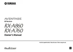 Yamaha RX-A860 RX-A760 Receiver Owners Manual. Fixed Price $22.24.