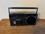 Victrola Mini Boombox With Cassette Player, Recorder And Am/fm Grey. Fixed Price $15.00.