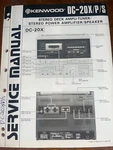 Kenwood DC-20X P Service Manual Cassette Deck Original. Fixed Price $29.99.