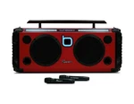 Refurbished Bumpboxx FLARE8 Pro Red Bluetooth Boombox Speaker Microphone Tws. Fixed Price $359.95.