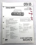 Original Oem Sony CFD-55 Repair Service Manual Cd Radio Cassette Corder 1991. Fixed Price $18.88.