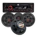 Jbl Car Single-din Digital Media Receiver With Bluetooth + 4X 6.5" 1100W Speaker. Fixed Price $109.99.