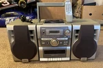 Sanyo CWM-460 Synthesizer Tuning System Ghetto Blaster Boombox W/remote. Fixed Price $159.99.