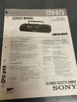 Sony CFD-D73 Radio Cassette Recorder Service Manual *original*. Fixed Price $15.79.