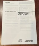 Sony Cd Radio Cassette-corder CFD-450 Operating Instructions. Fixed Price $14.94.