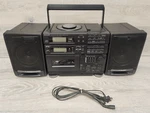 Sharp QT-X8 Cd Compact Disc Stereo Double Cassette Player Boombox Read!. Fixed Price $134.99.