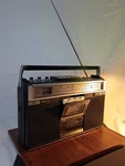 General Electric 3-5252C Portable Am Fm Stereo Cassette Boombox W/ Power Cord. Fixed Price $50.00.