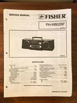 Fisher PH-W802 W802BF Boombox Radio Service Manual *original*. Fixed Price $19.98.