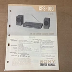 Sony CFS-100 Stereo Radio Cassette Original Service Manual. Fixed Price $10.46.