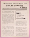 Estes Technical Report TR-2 Multi-staging 1963 Model Rocketry. Fixed Price $11.95.