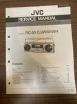 Jvc RC-50 C/jw/w/wh Stereo Radio Cassette Service Manual Original. Fixed Price $23.21.
