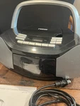 Naxa Electronics NPB-268 Portable Cd/cassette Boombox, Silver/black W/ Handle. Fixed Price $42.25.