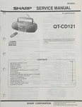 Sharp QT-CD121 Service Repair Manual Technical Diagrams For Portable Player. Fixed Price $12.95.