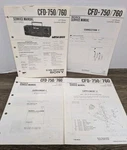 Sony CFD-750/760 Service Manual Cd Radio Cassette Boombox Original Paperwork. Fixed Price $14.39.
