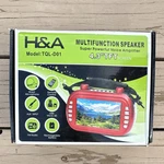 H&a TQL-D01 Multifunction Speaker Fm Radio, Remote, Usb/microsd, Red. Fixed Price $34.99.