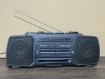 Vintage Magnavox AW-7505 Turbo Bass Dual Cassette Boombox Ghetto Blaster. Fixed Price $79.99.