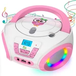 Tunes Kids Boombox Cd Player Children Fm Radio Includes Batteries Pink. Fixed Price $54.56.