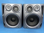 Aiwa Stereo Speaker System Pair Model SX-NA54 No Grille Tested/works Great. Fixed Price $54.00.