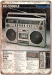 Panasonic RX-5500 Boombox Ghetto Blaster Vintage Reproduction Metal Sign D29. Fixed Price $36.95.