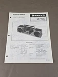 Sanyo Cassette Recorder M7735 Service Manual D-6092. Fixed Price $54.95.