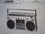 Toshiba RT-S723D Boombox Radio Cassette Photofact. Fixed Price $10.00.