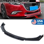 Universal 4PCS 3D Carbon Fiber Color Front Lip Chin Bumper Body Kits Usa. Fixed Price $62.69.