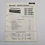 Oem Sharp Service Manual QT-78(W) QT-78(R) QT-78(BK) QT-78(BL) Am/fm Boombox Vtg. Fixed Price $9.71.