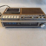 Vintage General Electric 7-4975B Am/fm/cassette Tape Clock Radio Recorder Mcm. Fixed Price $52.00.