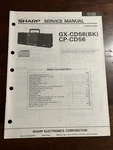 Sharp GX-CD56 CP-CD56 Boombox Stereo Service Manual Vintage Oem Diagrams Repair. Fixed Price $17.99.