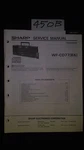 Sharp WF-CD77 Service Manual Original Repair Book Boombox Ghettoblaster Radio. Fixed Price $19.98.