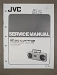 Jvc Model RC-660 C/jw/w/wh Stereo Radio Cassette Recorder Service Manual D-2057. Fixed Price $54.95.