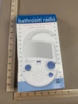 Multitech Bathroom Radio White Am/fm Lcd Clock Fog-free Mirror Water Resistant. Fixed Price $17.99.