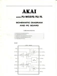 Akai Model PJ-W55FS/FU/FL Cassette Deck Schematic Diagram & Pc Board. Fixed Price $15.00.