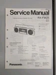 Panasonic RX-FM25 Fm/am Stereo Cassette Recorder Service Manual D-5416. Fixed Price $54.95.