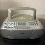 Vintage Sony CFD-S01 Boombox Cd Radio Cassette Player Tested Works With Ac Cable. Fixed Price $65.00.