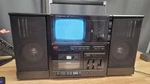 Emerson Stereo Black & White Tv Cassette Player System Vintage Nintendo Monitor. Fixed Price $125.00.