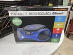 *new* Sylvania SRCD1063BT-BLUE Bluetooth Portable Radio Boom Box. Fixed Price $39.99.
