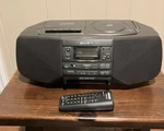 Sony CFD-S33 Boombox Cd Player Radio Stereo Cassette Black. Fixed Price $40.00.