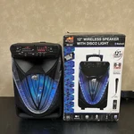 Naxa NDS-1233 12-INCH Bluetooth Portable Party System With Disco Light, Black. Fixed Price $99.98.