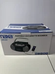 Naxa NPB-268 Portable Cd Boombox Silver/black. Fixed Price $59.94.