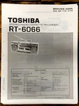 Toshiba RT-6066 Radio Cassette Service Manual *original*. Fixed Price $19.97.