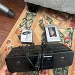 Panasonic Black Boombox Am/fm Cassette Player Stereo Speakers Wired Alarm. Fixed Price $50.50.