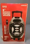 Qfx PBX61081BT 2400 Watts 8" Bluetooth Rechargeable Portable Speaker 24HRS Batte. Fixed Price $184.90.