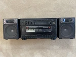 Vintage Sanyo Dual Cassette Player Recorder Radio Boom Box W171 Sound Issues. Fixed Price $30.00.