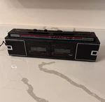 Vintage Jc Penny Dual Cassette Radio Boombox #681-3011 Dubbing. Tested No Handle. Fixed Price $30.00.