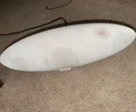 Bowers & Wilkins Zeppelin Wireless Bluetooth Speaker White Grey Mesh Dirty Worn. Fixed Price $300.00.